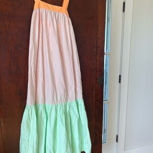 Molo Casual Kids Dress with Orange, Pink, and Green